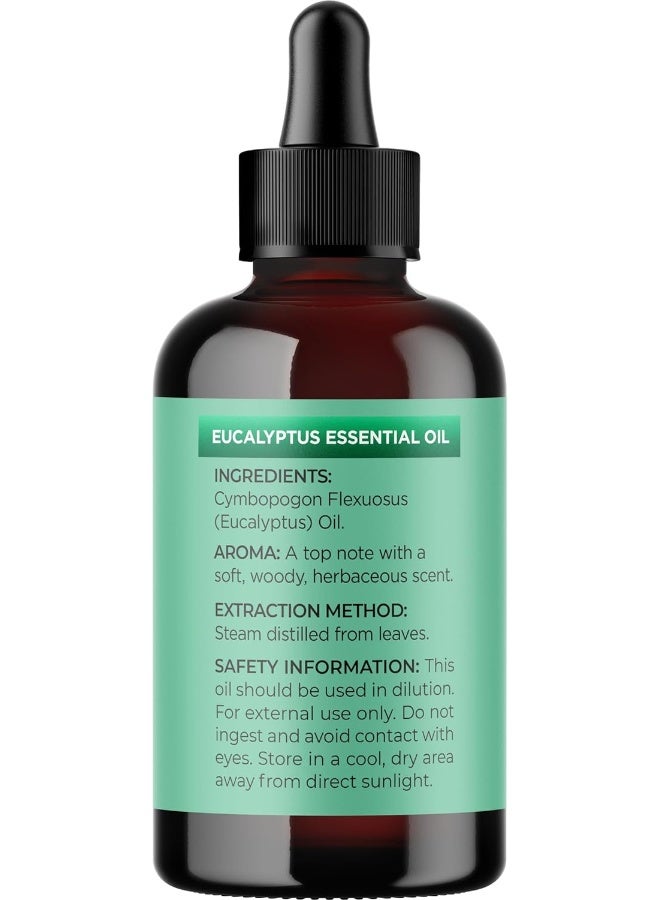 Maple Holistics Pure Eucalyptus Essential Oil 4oz - Invigorating Eucalyptus Essential Oil for Diffuser Home Spa Aromatherapy and Natural Bath Oil - Eucalyptus Oil for Diffuser Dry Scalp Care and DIY Skin Care - Image 4